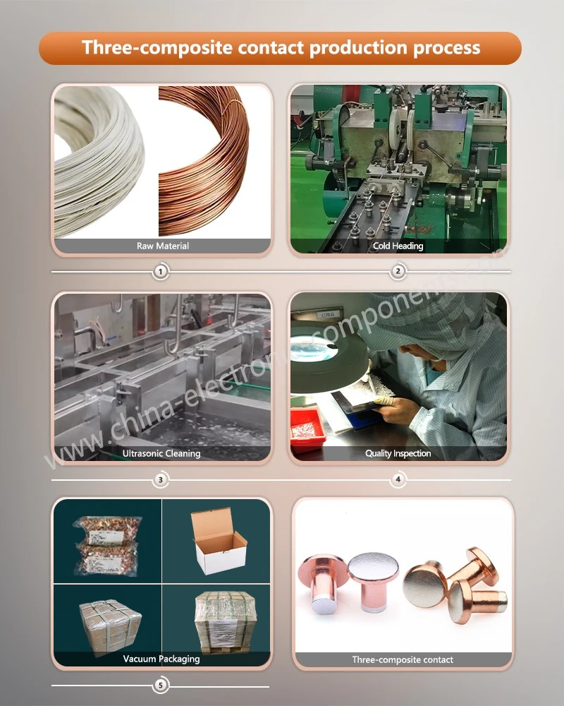 Electrical Switch Trimetal Contacts production process Electrical Switch Trimetal Contacts production process